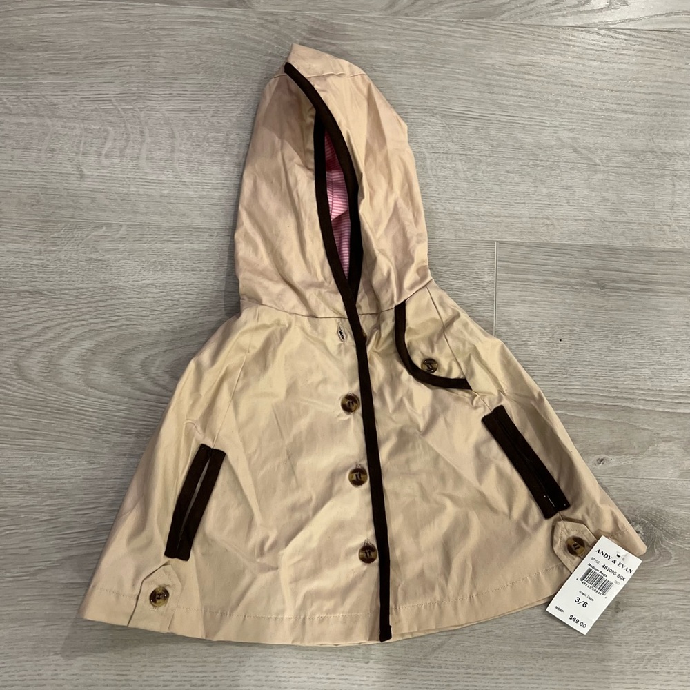 Andy and Evan Baby Girl poncho - NWT